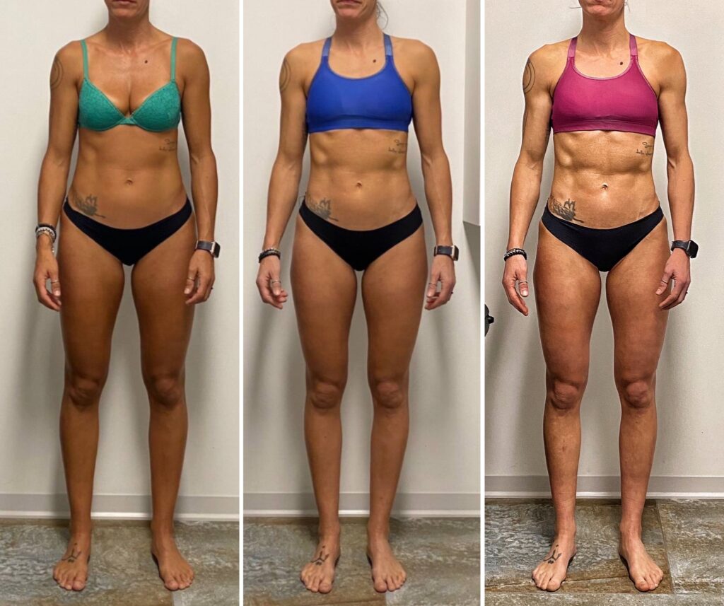 evoluzione corpo di Claudia